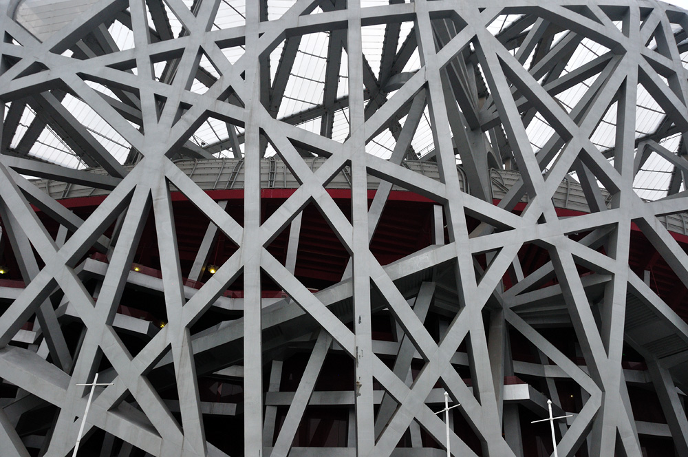 DSC90_29066NW.jpg - Olympijský stadion - "Ptačí hnízdo" / Beijing National Stadium - Bird's nest